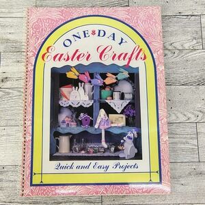 One Day Easter Crafts 1994 Cross Stitch Painting Plastic Canvas Cottagecore Vibe